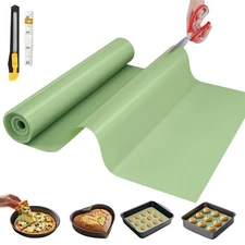 Silicone Baking Mat, 12 IN x 6 FT Free Cutting Sheet,Non-Stick Reusable Dough