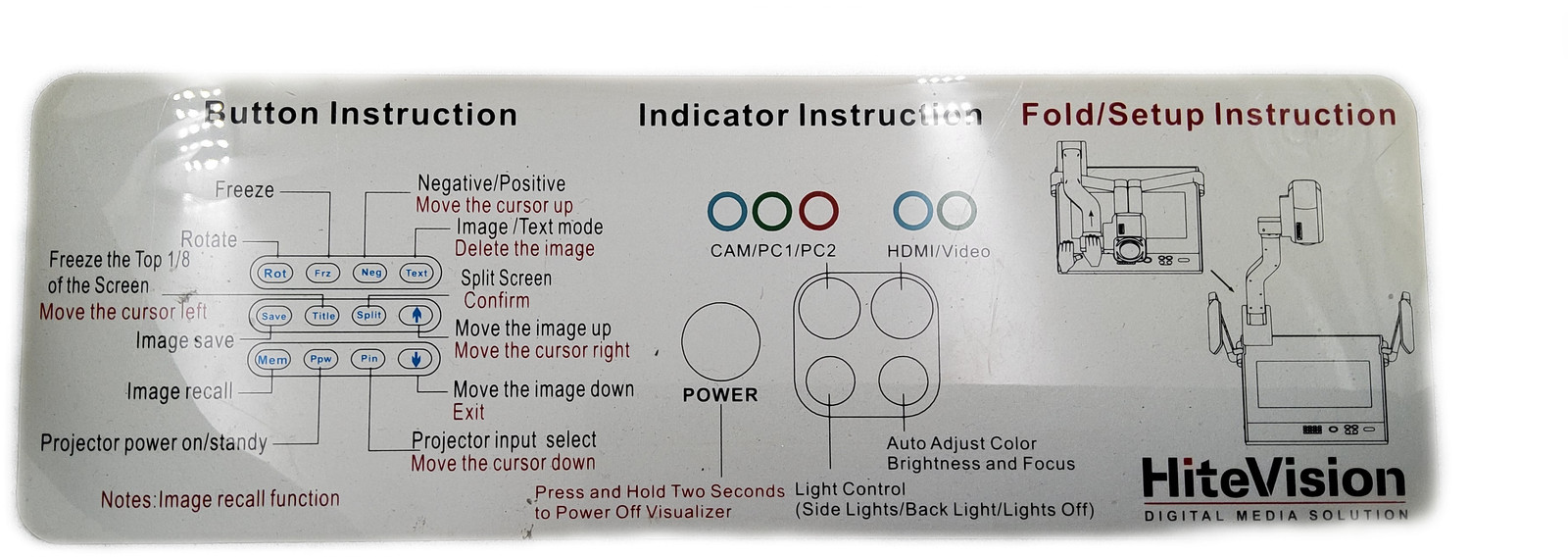 QOMO QVIEW QD3900 Video Presenter and Document Camera