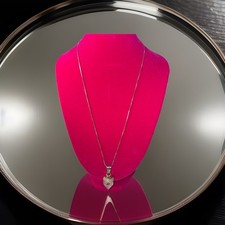 925 Sterling Crystal Silver Crystal Necklace