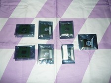 Vintage Lot of 7 Pentium III Mobile CPUs 800 MHz 1.0GHz 1.13 GHz 1.2 GHz Used