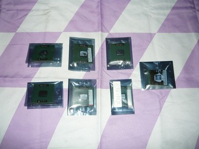 Vintage Lot of 7 Pentium III Mobile CPUs 800 MHz 1.0GHz 1.13 GHz 1.2 GHz Used