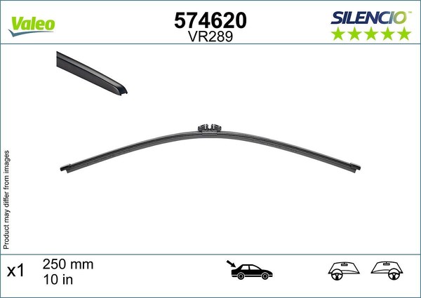 Wischblatt Hinten Valeo 574620 FÜR DS Jeep Mercedes FÜR Nissan Scheibenwischer-image