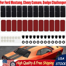Rear Window Louvers Hardware Kits for Ford Mustang Dodge Challenger Camaro 12pcs
