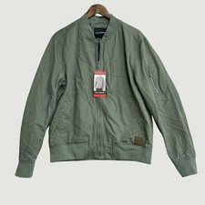 Lucky Brand Men's M Olive Bomber Jacket Cotton N0111