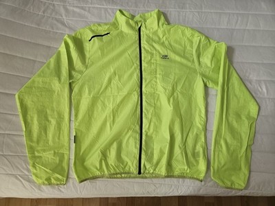 Decathlon Kalenji Rad Lauf Sport Wind Jacke neon limette gelb-grün Gr L XL