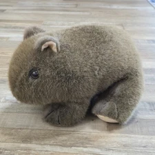 Vintage Wombat Plush Toy Australia Souvenir Stuffed Animal Marsupial Family