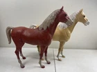 1960'S MARX JOHNNY WEST Vintage Thunderbolt Chestnut, Palomino Horse Bundle