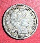 1908 US Barber SILVER Dime XF Details! Old US Coin!