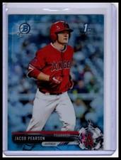 2017 Bowman Draft #BDC-105 Jacob Pearson Chrome Sky Blue Refractor #/399