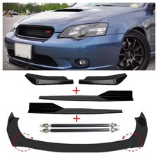 Fits 05-07 Subaru Legacy Gt Front Bumper Lip Splitter Spoiler Glossy Black Kit