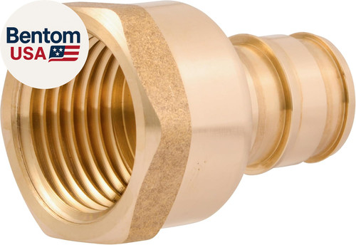 1/2 Inch Expansion FNPT Adapter Fitting for PEX-A Pipe, Brass Plumbing Fittings,