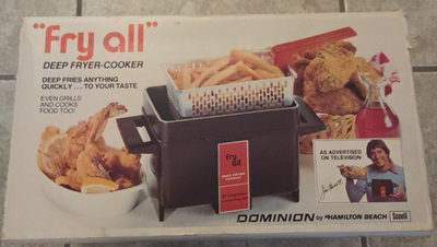 Vintage Hamilton Beach Dominion Fry All Deep Fryer Cooker W