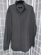 BYLT Elite Fairway Pullover XXL Gray Collared Long Sleeve Snap Closure Men's Top