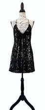 Express | Black Sequin Mini Dress | A-line | S Petite | Preowned | Excellent