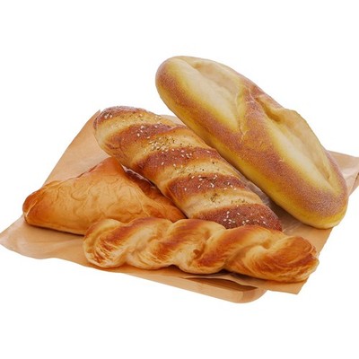 Woration 4pcs Artificial French Bread Set Fake Loaf combination 2 