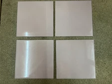 Lot Of 4 VINTAGE New Old Stock DALTILE Ceramic 6”x6” Pink Tiles