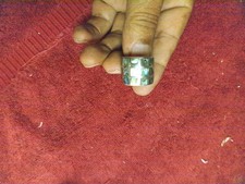 Vtg Sterling Silver 925 Abalone Inlay Ring Signed Np Sz 6.5 11g