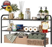 under Sink Organizers and Storage, 2 Tier Expandable under Cabinet Organizer She