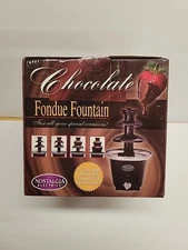 Nostalgia 24oz 3-Tier Stainless Steel Chocolate Fondue Fountain