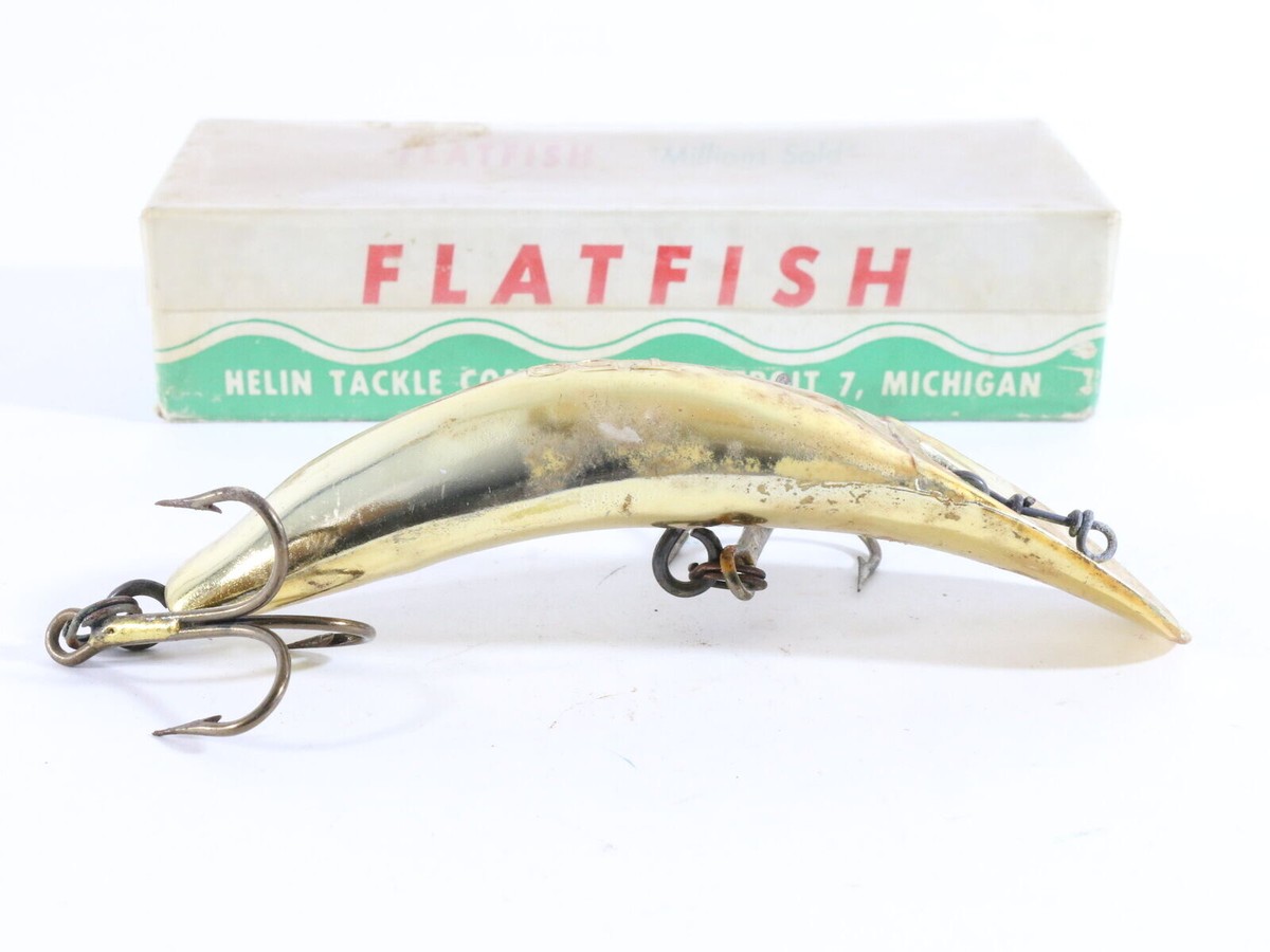 Helin Tackle Flatfish T50 Plug Fishing Lure Gold | eBay