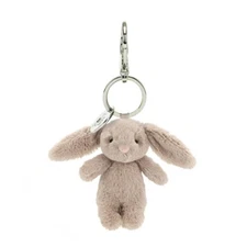 Jellycat Bashful Beige Bunny Bag Charm Tiny 3.5" Plush Lovey