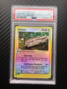 Pokemon Linoone Reverse Holo Ex Ruby and Sapphire 38/109 PSA 9 MINT
