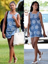 NWT Tory Burch Embroidered Chambray Dress, Small $325