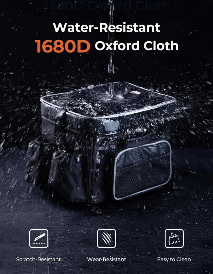 Console assento central universal apoio de braço caixa de armazenamento bolsa para Polaris Ranger Can-Am - Imagem 4 de 4