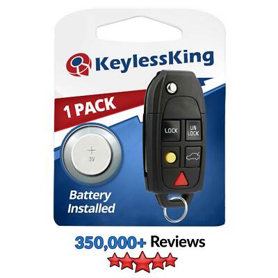 Replacement for Volvo C30 C70 S40 S60 S80 V50 V70 LQNP2T-APU Flip Key Fob Remote