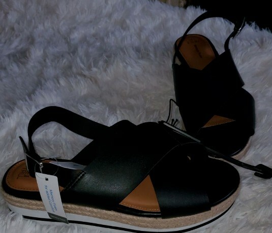 ladies memory foam sandals