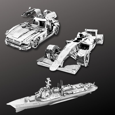 3D Laser Metall Puzzle - Automobile, Fahrzeuge, Konstruktionsspielzeug, Bausatz