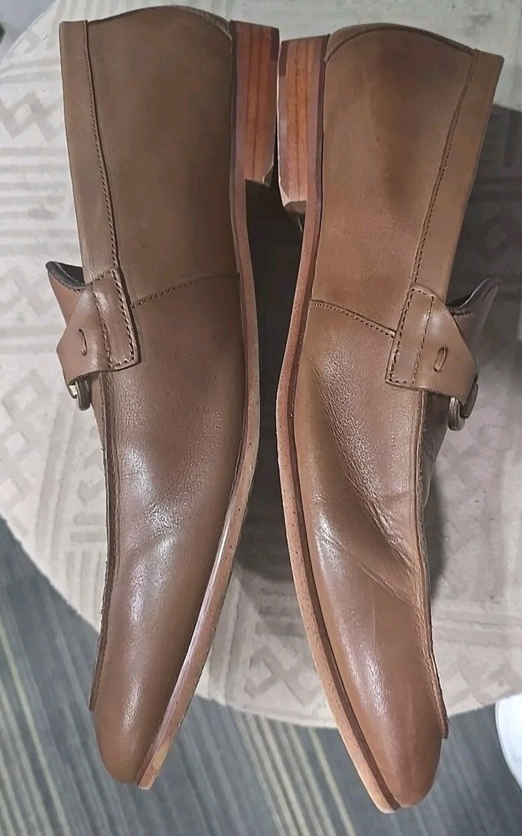 Vince Camino Men’s Brown Leather Horse Bit Loafers, Sz 13 Vince Camuto Men main image 4