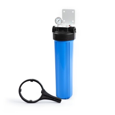 #ad Big Blue 20quot; Whole House Water Filter System with Pressure Release 1quot; Port $69.79