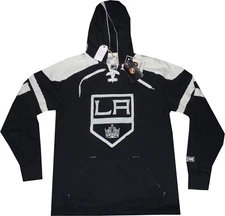 Los Angeles Kings Black CCM Throwback 8628A Hooded Sweatshirt NEW TAG Small