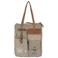 Sunsa Damen Shopper. GroßE Handtasche. Canvas Graue Schultertasche Canvas Tasche