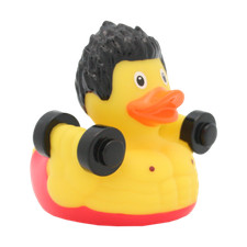 Body Builder Muscle Man Rubber Duck