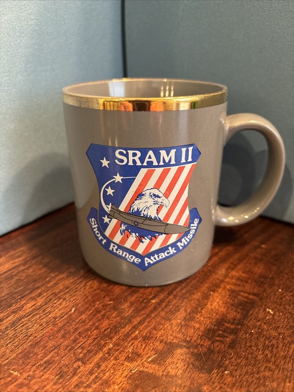 54) USAF Short Range Attack Missile AIR FORCE SRAM Nuclear Missile Coffee Mug