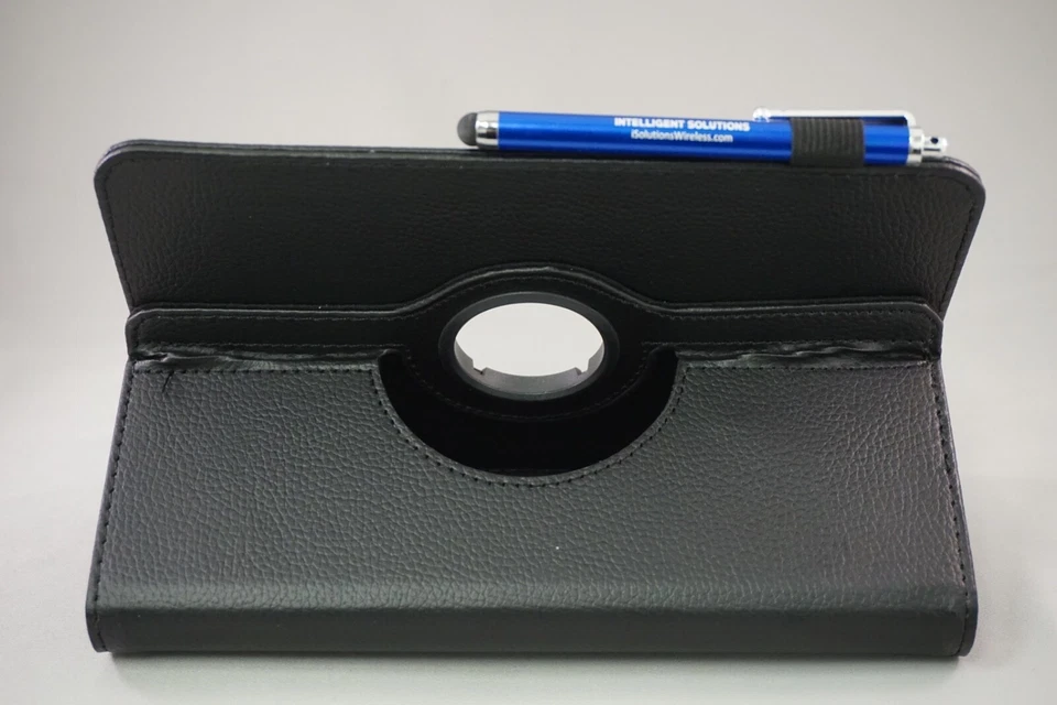 Funda tipo folio para tablet ACP negra de 8" - con lápiz óptico y (2) vidrio endurecido Foto 3 de 4