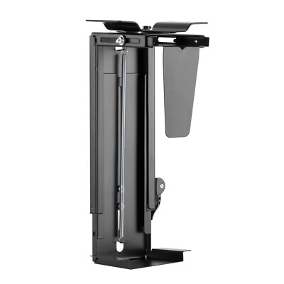 Wiltec Untertisch PC-Halterung Stufenlos 360° Schwenkbar Desktop Computer