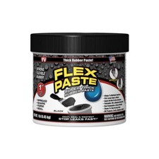 Flex Paste, Super Thick Rubber Spreadable Paste, Black 1lb Tub