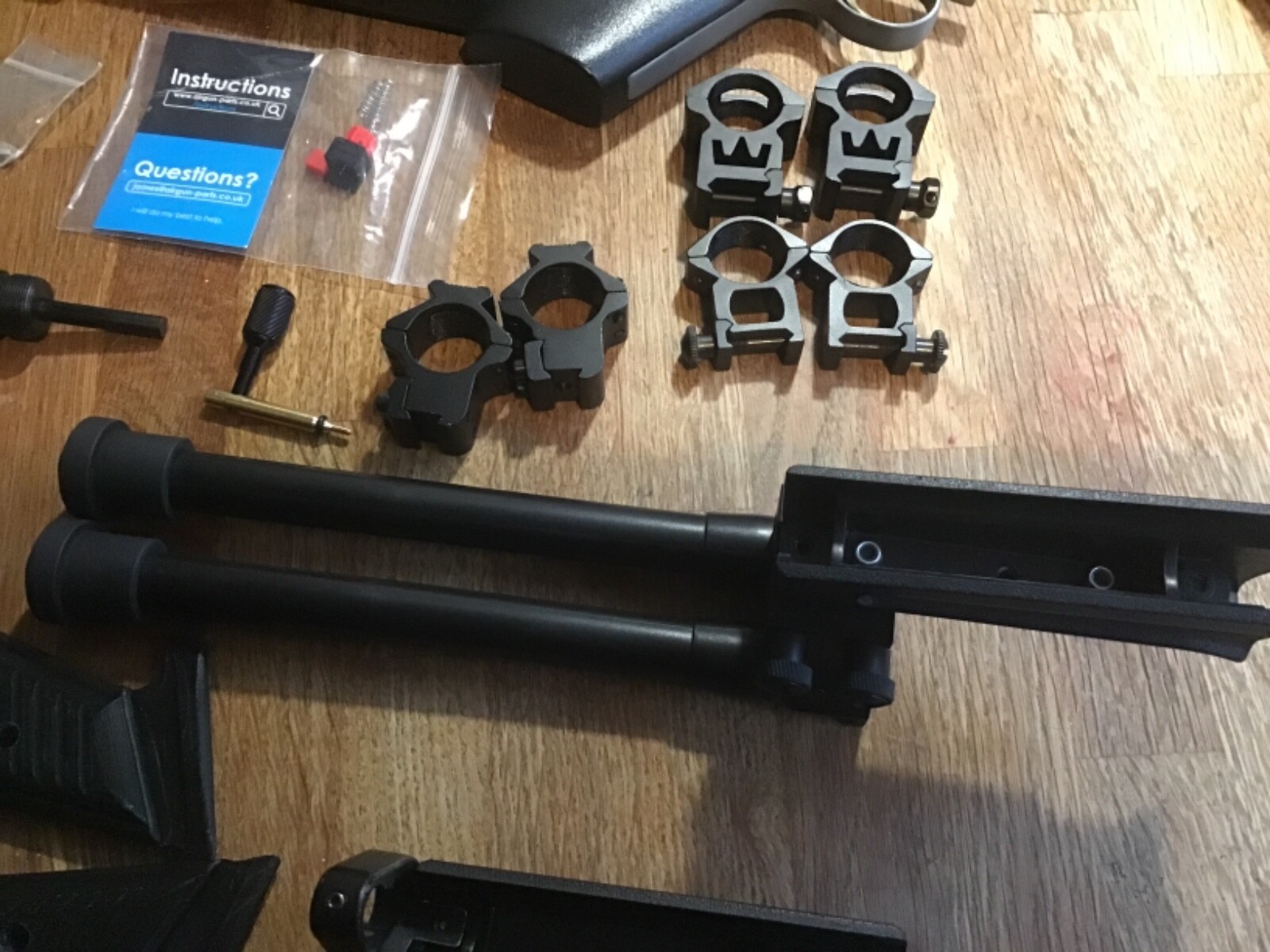 Crosman 2240 2250 parts stock grips probe bipod scope mounts fore grip