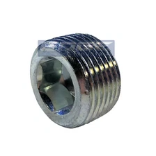 STEEL HOLLOW HEX PLUG 3/4" MALE NPT MNPT HYDRUALIC/FUEL/AIR/WOG