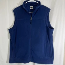 Polar Edge Men's Blue M Vest Zip Front