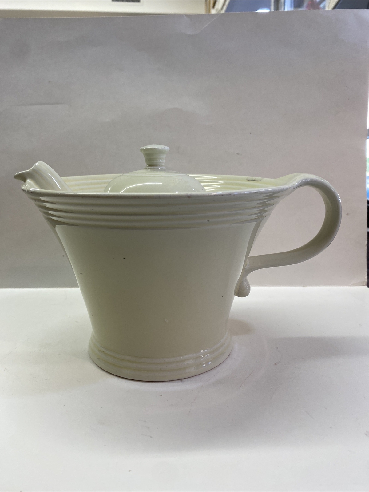 Large 6" Art Deco Retro Yellow HALL MELODY China Porcelain 6 cup Teapot eBay