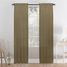 A pair of voile curtain 90" drop, 140cm wide x2 panels, sale !