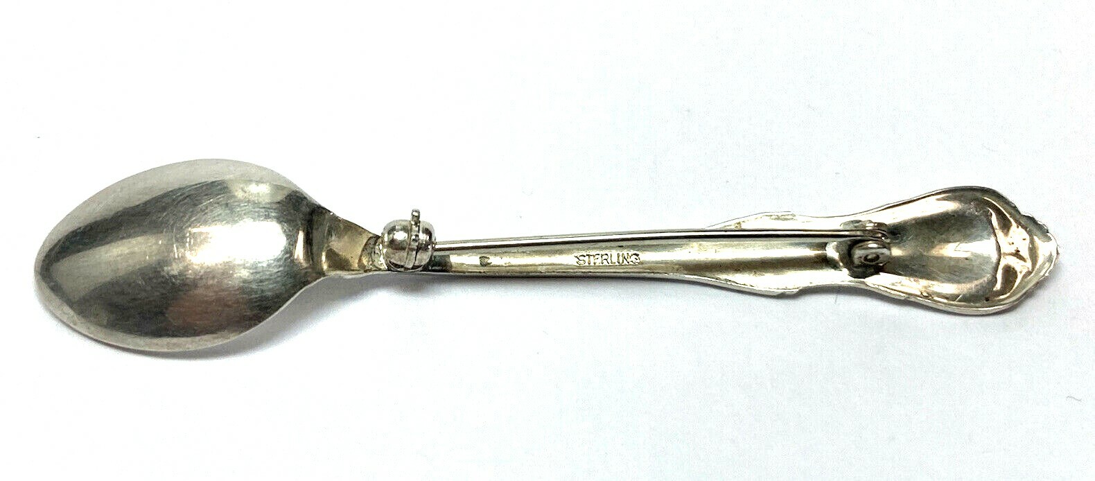 925 Sterling Silver Miniature Flatware Spoon Pin … - image 3