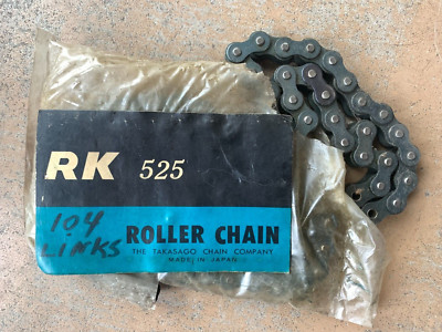 NOS New Takasago RK 525 104 Links Roller Chain Motorcycle