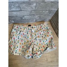 Gap Girl's Cute Pineapple Print Stretch Shortie Short Size 12 Summer