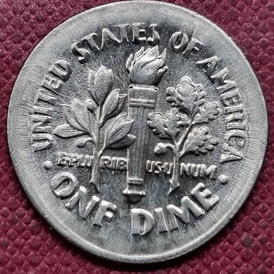 1996 P Roosevelt Dime ERROR - Broadstruck 10c High Grade BU #79100