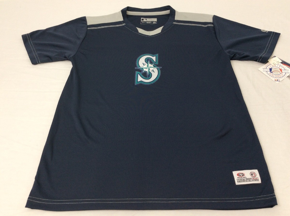 MLB Seattle Mariners True Fan Mens Medium Blue & Gray Short